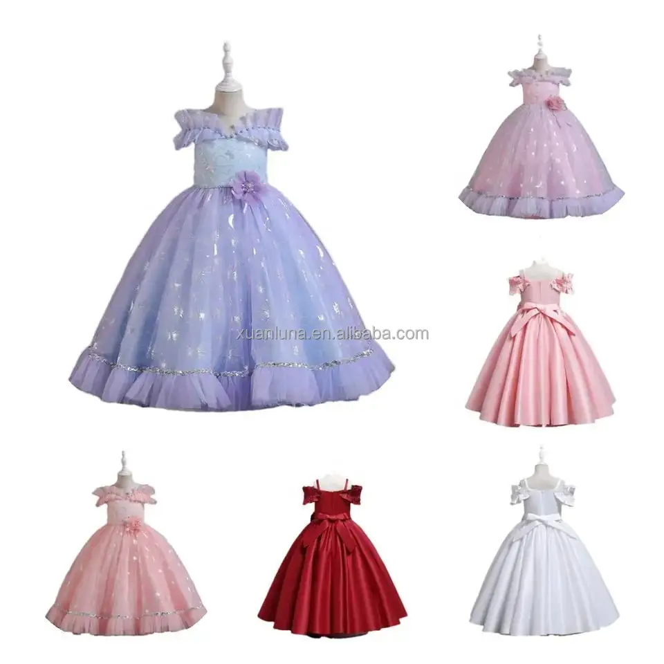 High Quality Princess Dress Children's Dress Summer Clothing Girl Long ...
