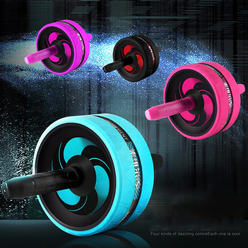 Abdominal Exercise Big Wide Size Abroller Gym Equipment Fat Tyre Ab Wheel  Roller