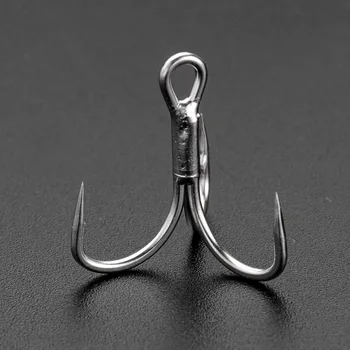 New Stinger Treble Hook Japan Material High Carbon Steel Olecranon Fishing Stinger Treble Hook Fishing Hooks – Hooks – view 4