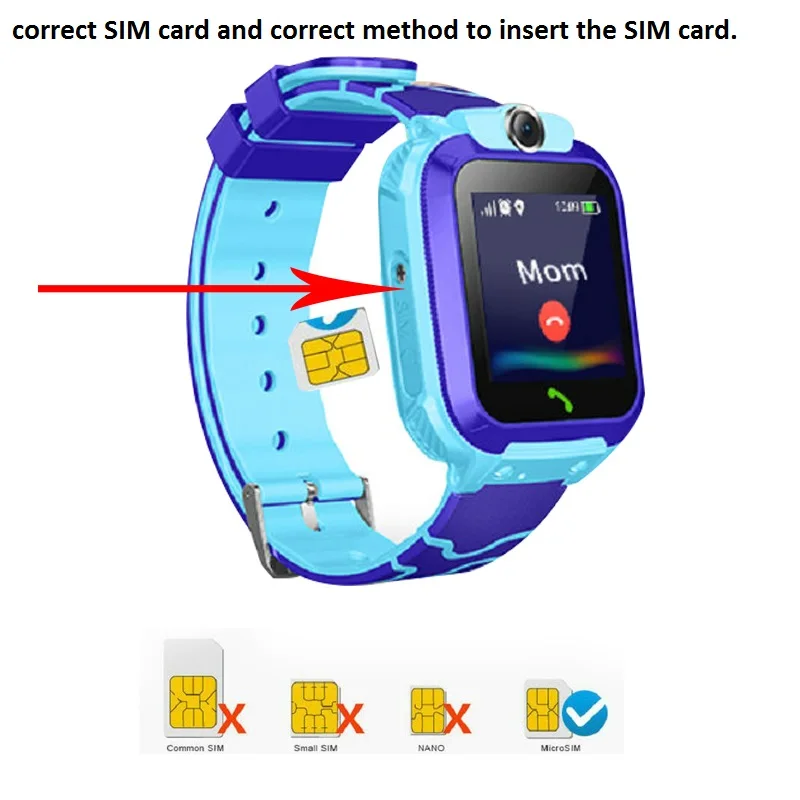 VALDUS Latest Children Waterproof Touch Screen SOS LBS Tracker Smartwatch Kids Smart Watch S12