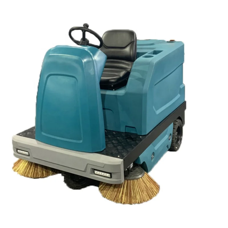 Big Electric Ride On Street Road Sweeper Truck Industrial Floor Sweeper ...