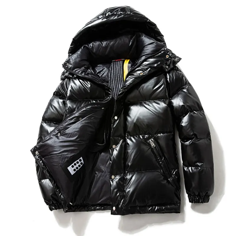 Men's Puffer Jacket For Winter, Warm Duck Down Utility Coat_voghion.com