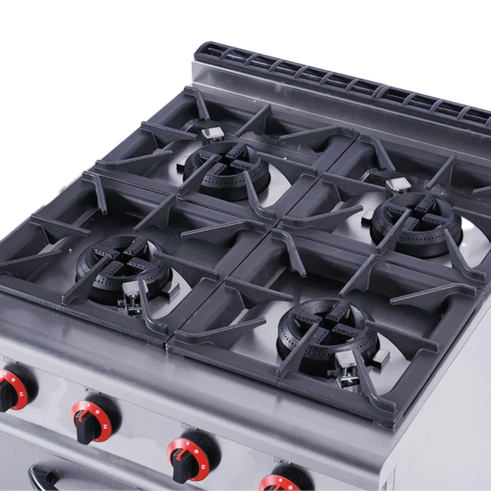 Gas Range 4 Burner With Commercial Industrial Kitchen Gas Range