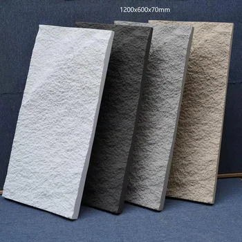 Light weight outdoor exterior decorative PU faux rock polyurethane artificial stone 3d pu stone wall panel
