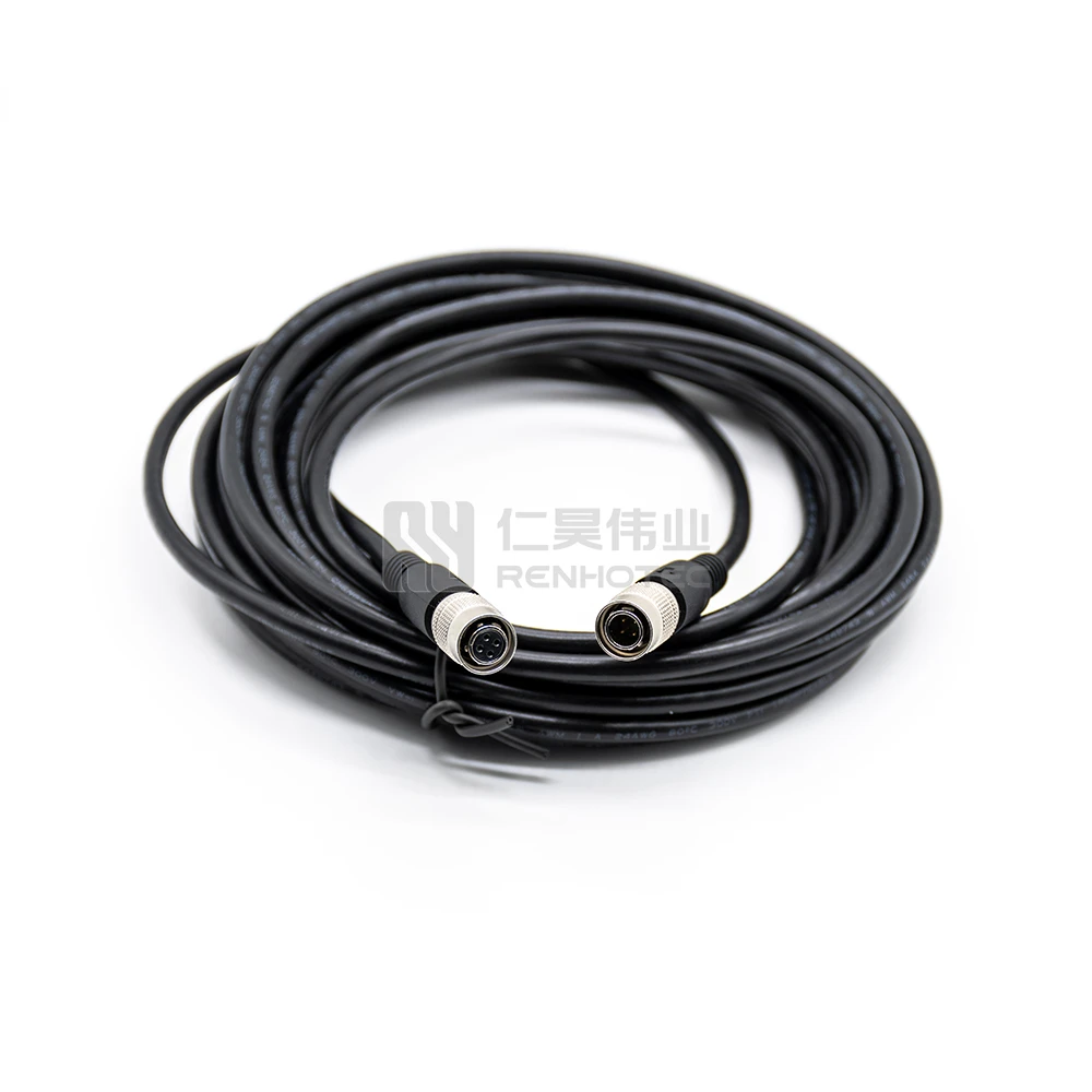 High Quality Hirose Ms 147 Connectors M12 12 Pin Plug 5 Pin Cable
