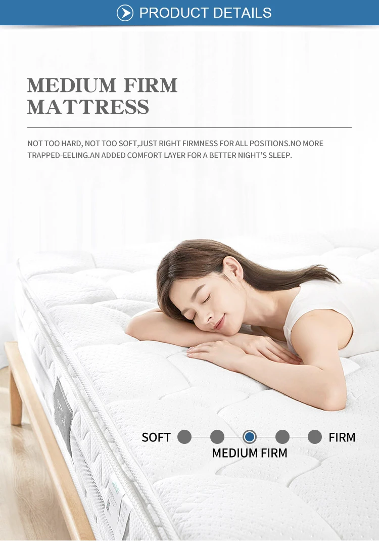 Factory Custom Hotel Bed Mattress Coil Latex Spring Memory Foam Mattress With Box Apartment
