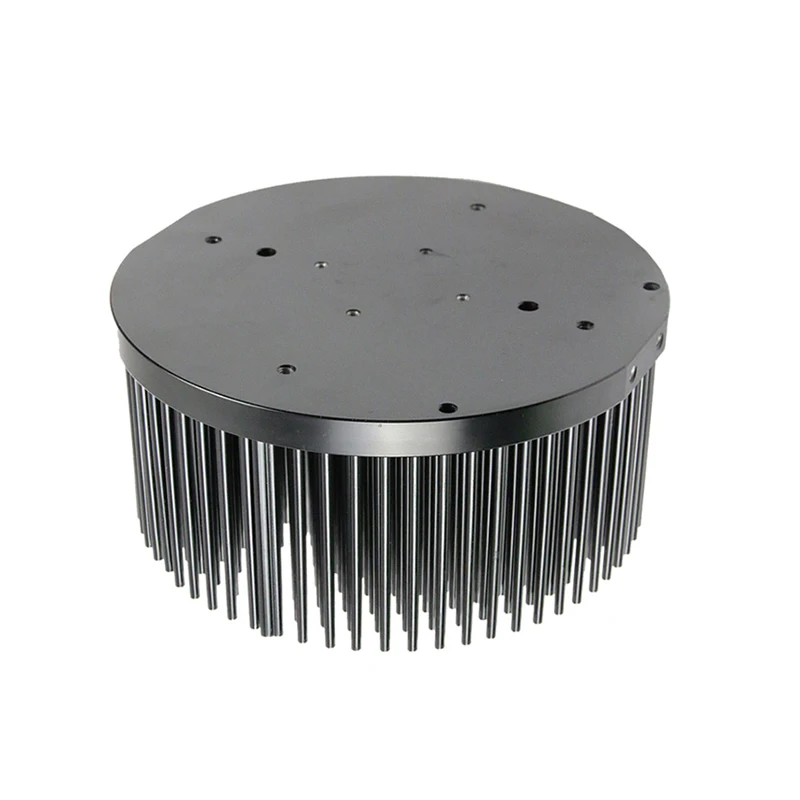 80w Led Grow Light Heatsink Radiator Heat Sink Round Cold Forgized Aluminum Profil Aluminum Vero Aluminum 150mm Black 10000 90W