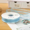 Double-sided ribbon - blue - 2.5cm wide, 45 yards long