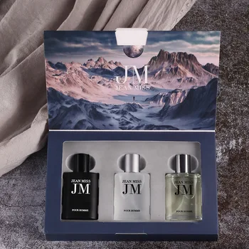 Men's Perfume Set Lasting Fragrance Set Box Perfume Wooden Fragrance Men's Perfume Gift Box Wholesale