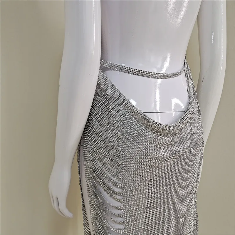 A2021 Halter Crystal Dress Rhinestone Dress Wholesale - Buy Dress ...