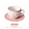 Juego de taza y platillo de punto en relieve w173113