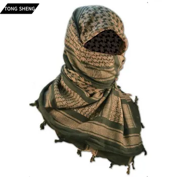 2022 New Arrival 100% Cotton Shemagh Keffiyeh Military Desert Breathable Custom Design Men Arabic Shemagh Scarf