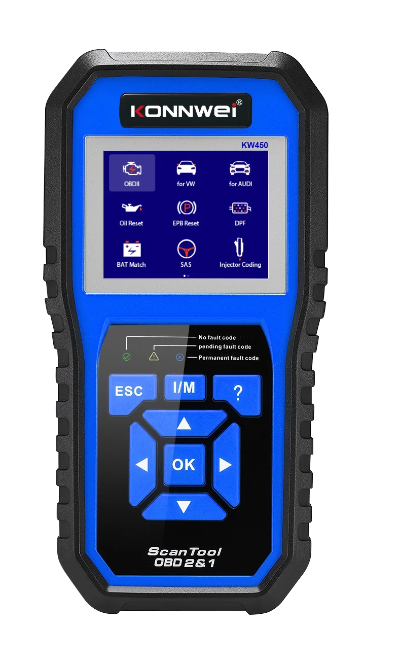 Free Update Konnwei KW450 Full System Diagnostic Scanner for European Car for VW
