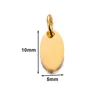 gold  5x10mm oval