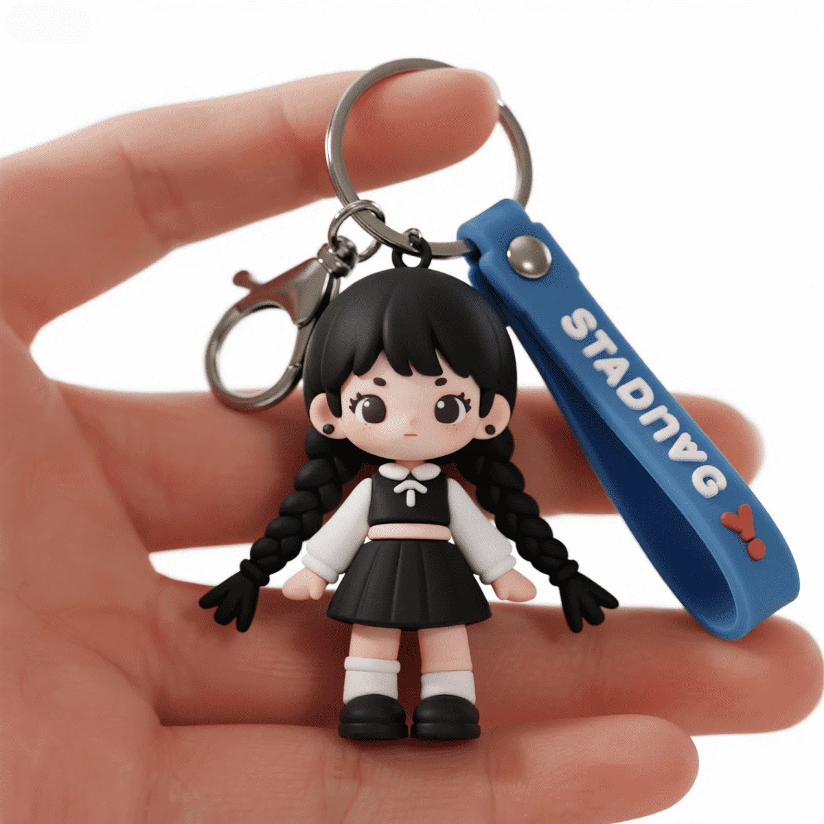 Custom High Quality 3D Soft PVC Keychain Personalized Avatar Cute Cartoon 2D Soft PVC Key Chain Custom
