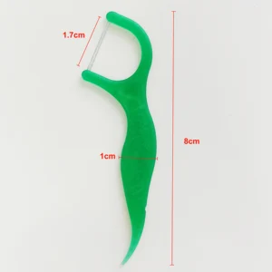 Daily Care CE FDA Approved Professional Orthodontic Floss Pick Double Strand Deep Clean Dental Floss Pick Private Label