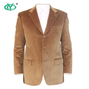 Corduroy Men Jacket Plus Size Men'S Suits Single Breasted Two Buttons Light Khaki Iron Grey Light Green Royal Blue Men'S Suits