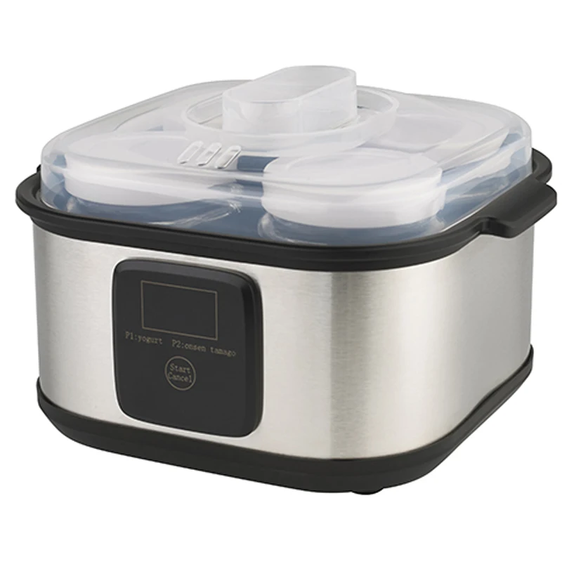 210 ватт цифровое управление 0 72 литр 4 стеклянная банка Йогуртница с жужжащим звуком