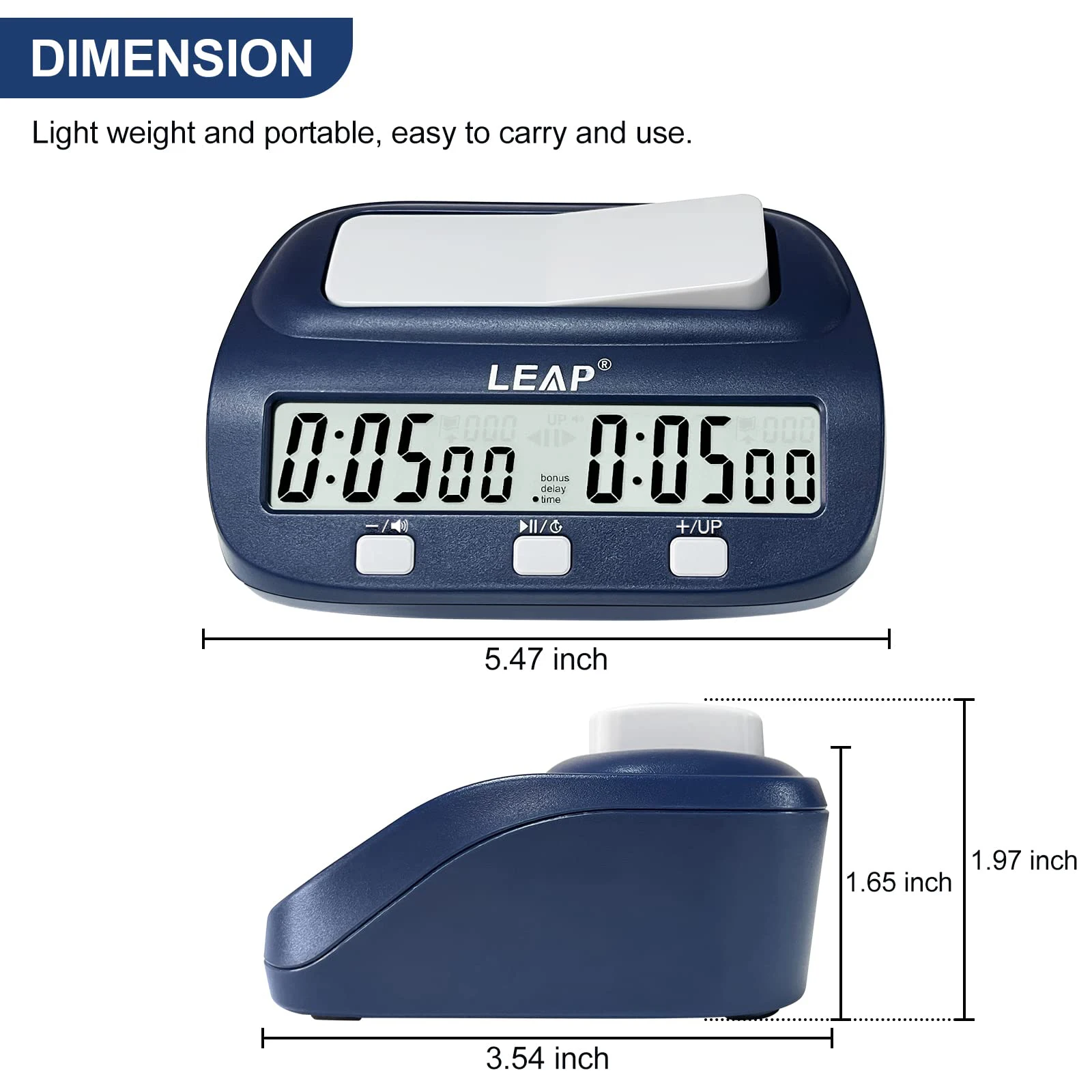 LEAP PQ9923 New Style Chess Clock  with Auto up Bonus Delay Function Supplied to Juego De Ajedrez Advanced Chess Timer