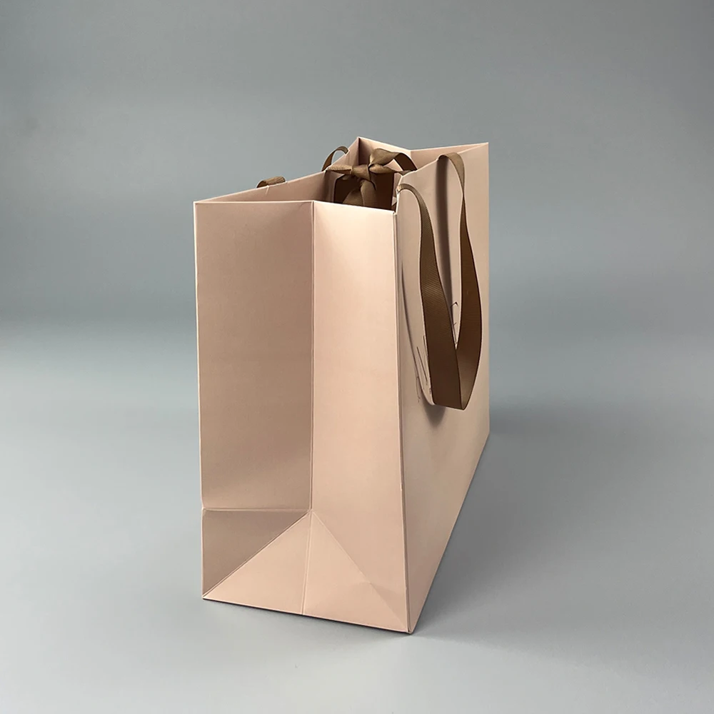 Manufacture Custom Shopping Brown Paper Bags With Your Brand Logo