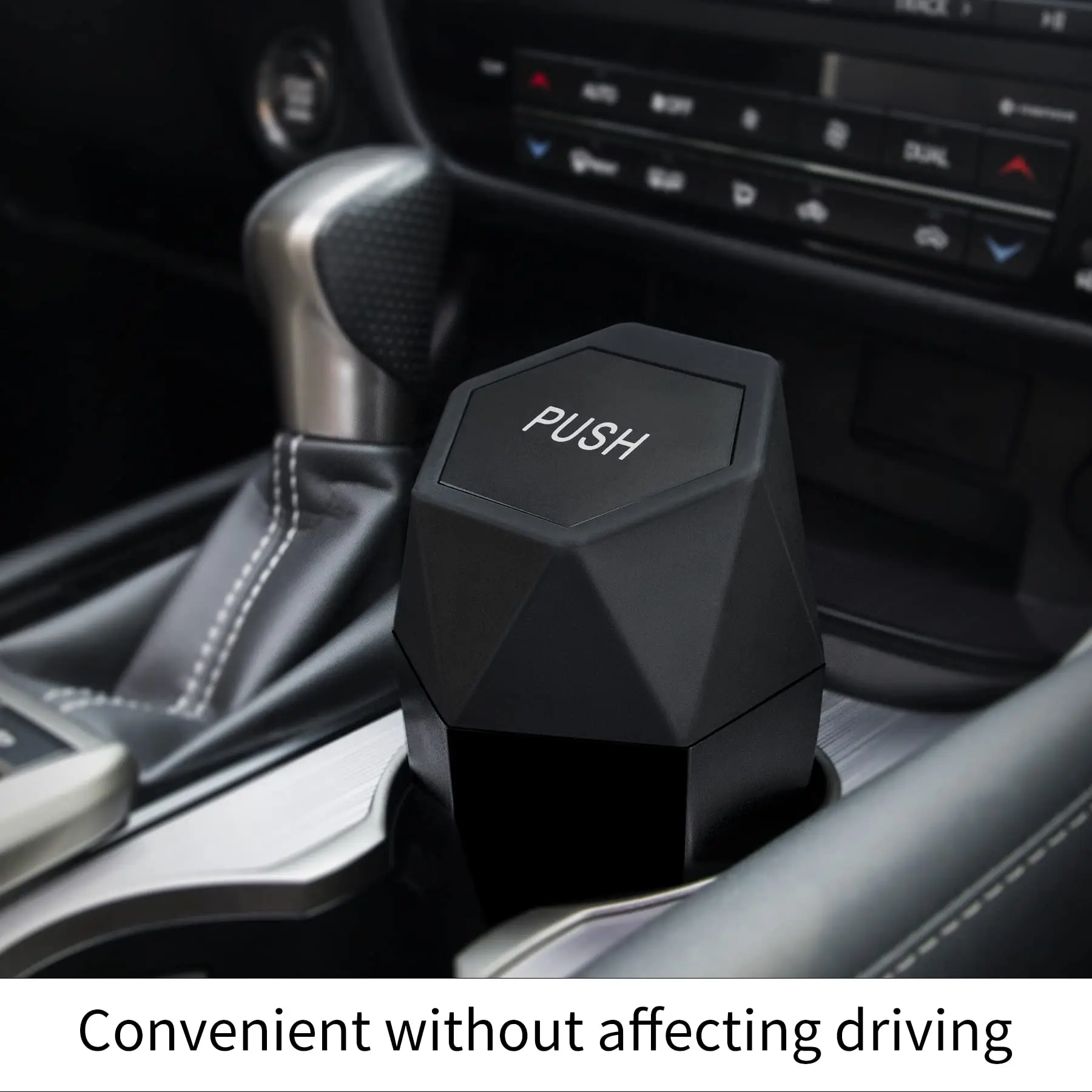 Plastic Car Cup Holder Mini Trash Can Rubbish Bi