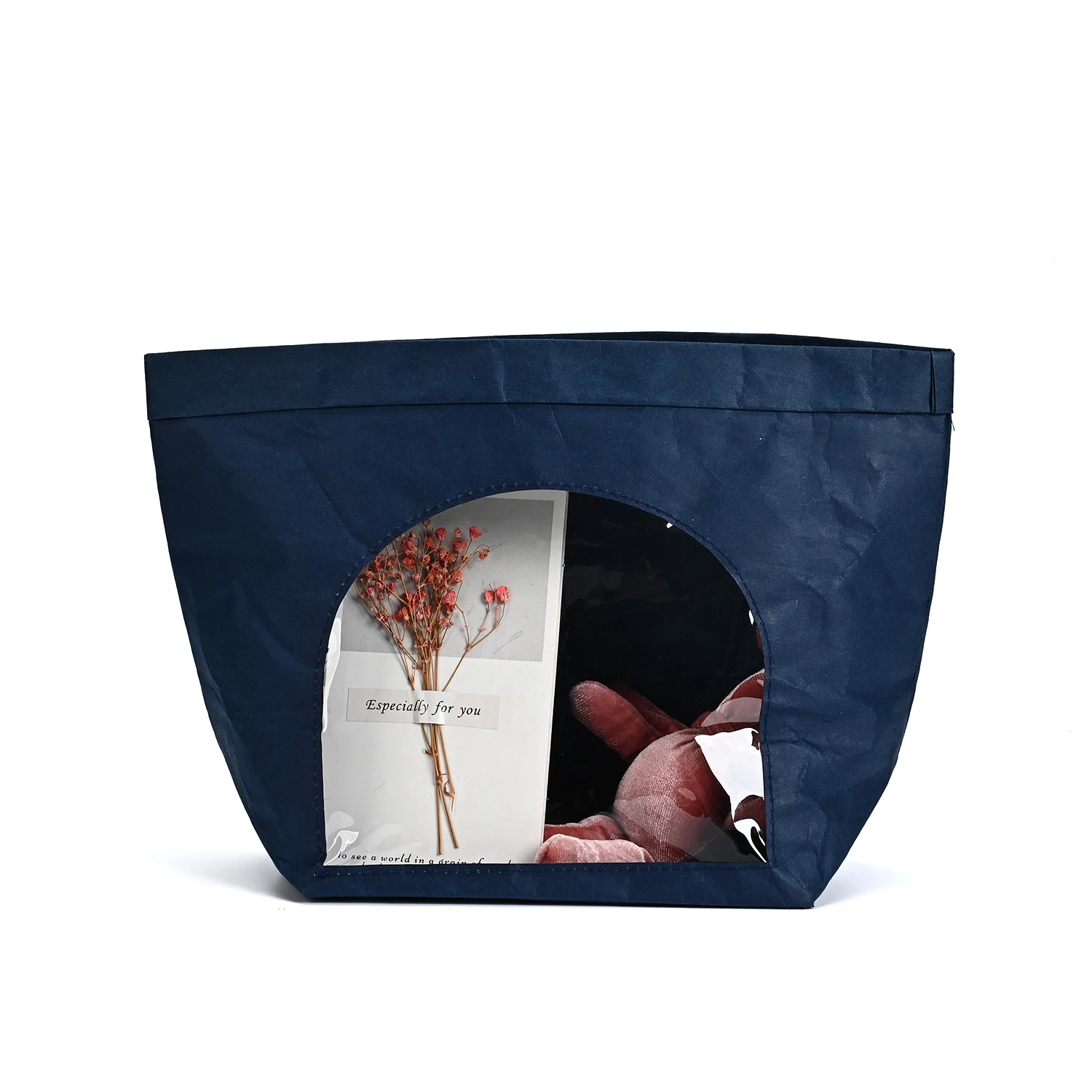 Best-Selling Custom Reusable Washable Kraft Paper Tote Case Protectors High Quality Letter Pattern Shopping Bags manufacture