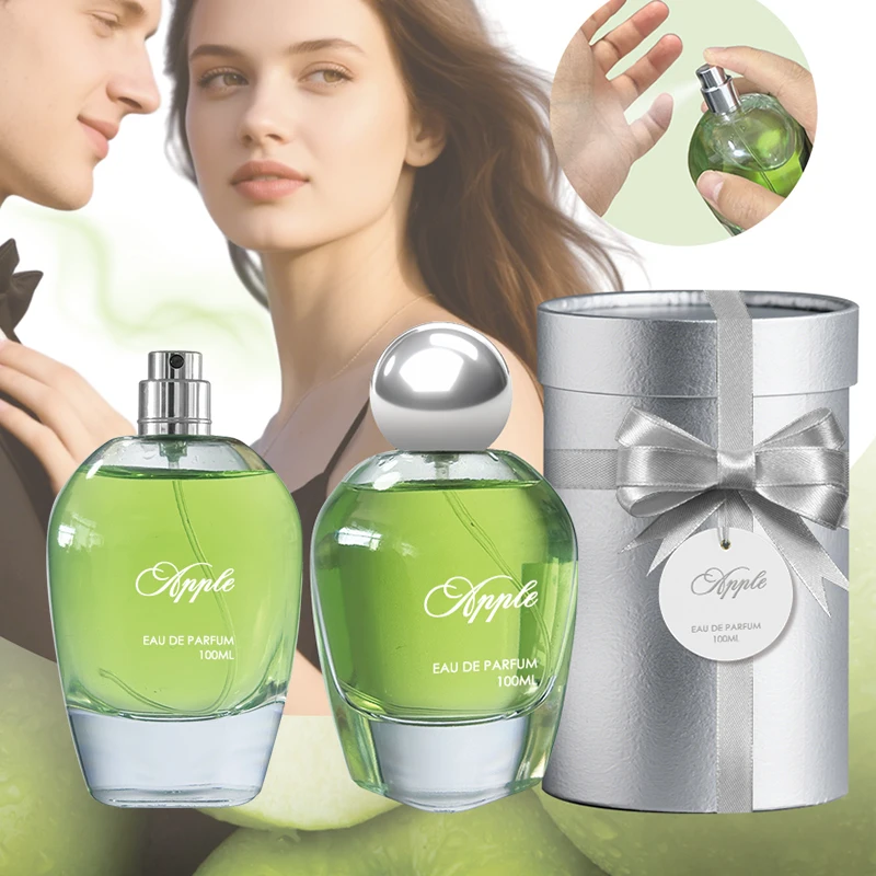 Wholesale Long Lasting Eau De Parfum Green Apple Vanilla Cinnamon Musk  Fruity Aroma Original 100 ml Unisex Perfume Spray