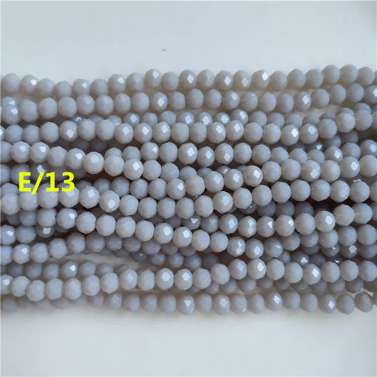 170 Pz/Strand Colorato 2X3mm Cristallo Rondell Sfaccettato Perle Di Vetro Gioielli Fare FAI DA TE Pavone Blu 2X3MM-170pcs - Foto 9