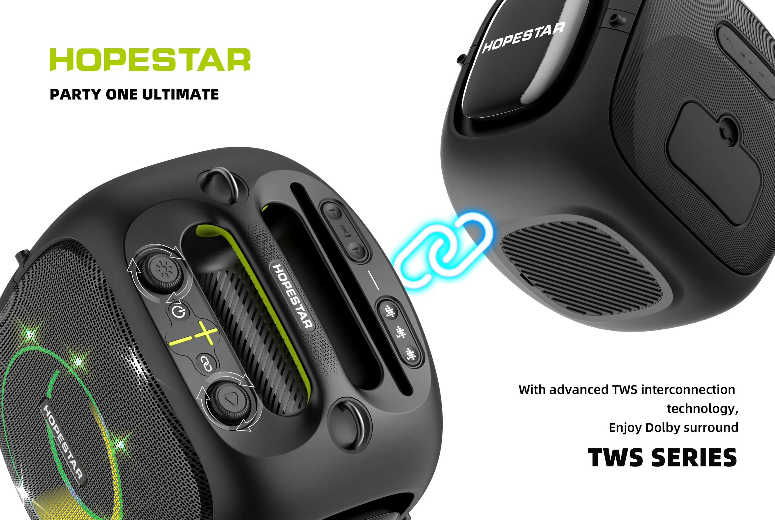 HOPESTAR Partyone Ultimate Waterproof Outdoor Wireless Speaker