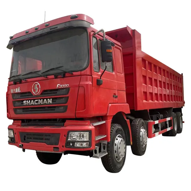 Used good quality SHACMAN F3000 12 wheels dump Truck euro2 380 HP tipper truck 8x4 LHD heavy duty dumper for sale