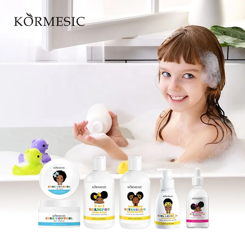 OEM Private Label KORMESIC Protection Hair Moisturizing Hydrating Hair Care Set for Baby