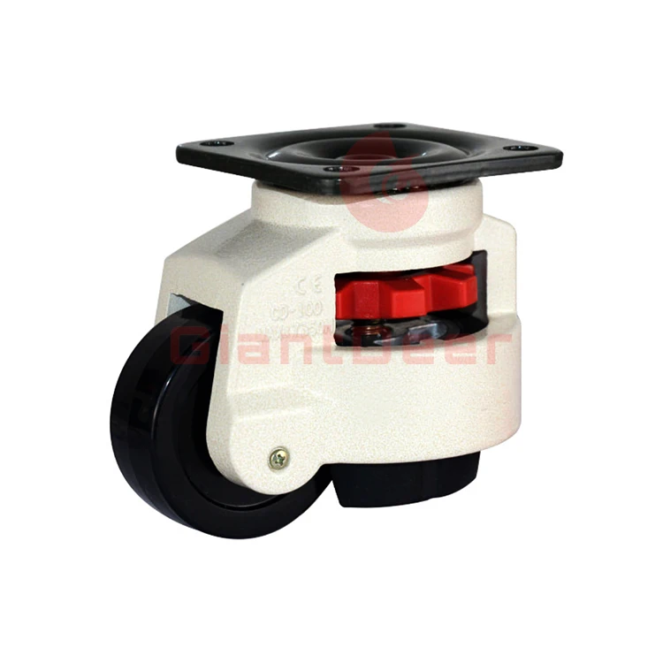 Factory Price Top Plate Industrial Leveling Nylon Feet Height Adjustable Caster Wheels