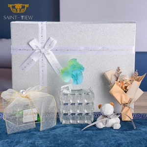 Glass Candy Food Chocolate Charcoal Wood Incense Storage Box Aromatherapy Bottle Food Container Home Party Decoration Jar