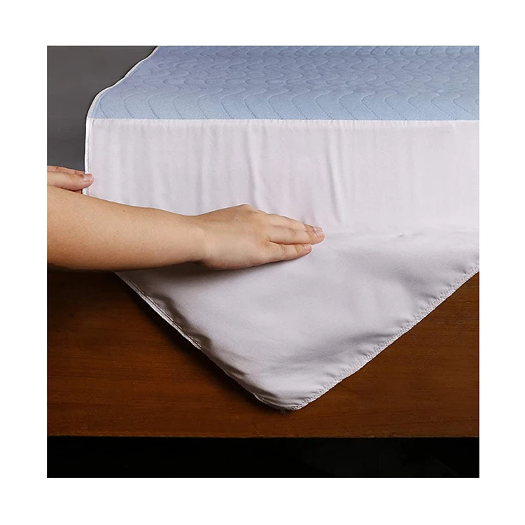 Adult Reusable Bed Underpad With Absorbent Wings