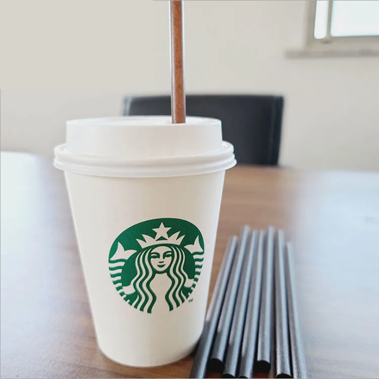 100% Biodegradable Coffee Ground Straw, 0.31 x 8.25