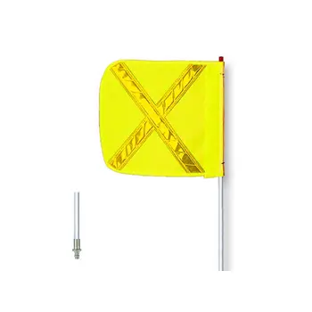 Fiberglass Warning Mining Safety Buggy Whip With Flag And Quick Release ...