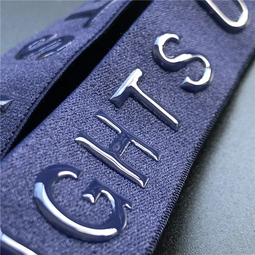 High Frequency Embossed Garment TPU Silicone Letter Logo Label Custom 3D Printed TPU Patches Heat Transfer TPU Logo for Clothes