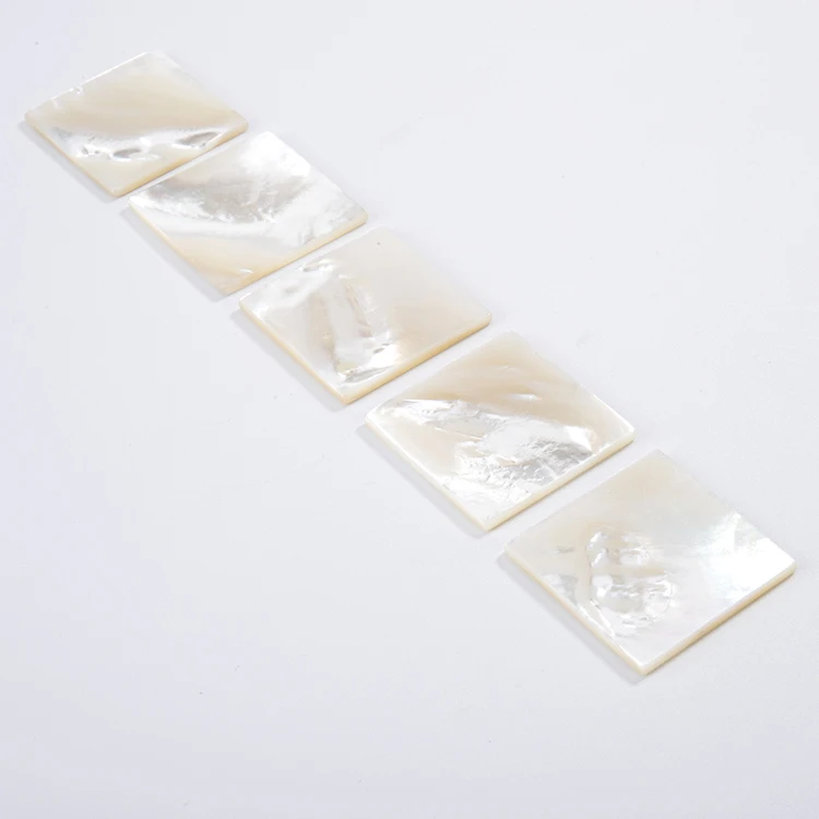 Made in China Natural square Mother of Pearl Sheet Blanks Flakes for Mosaic Fashion Earings and Necklace