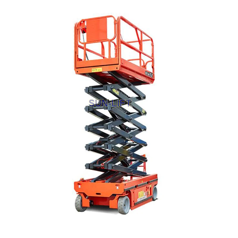 Автоматический ножничный подъемник 3-14 м самоходный электрический строительные леса с CE