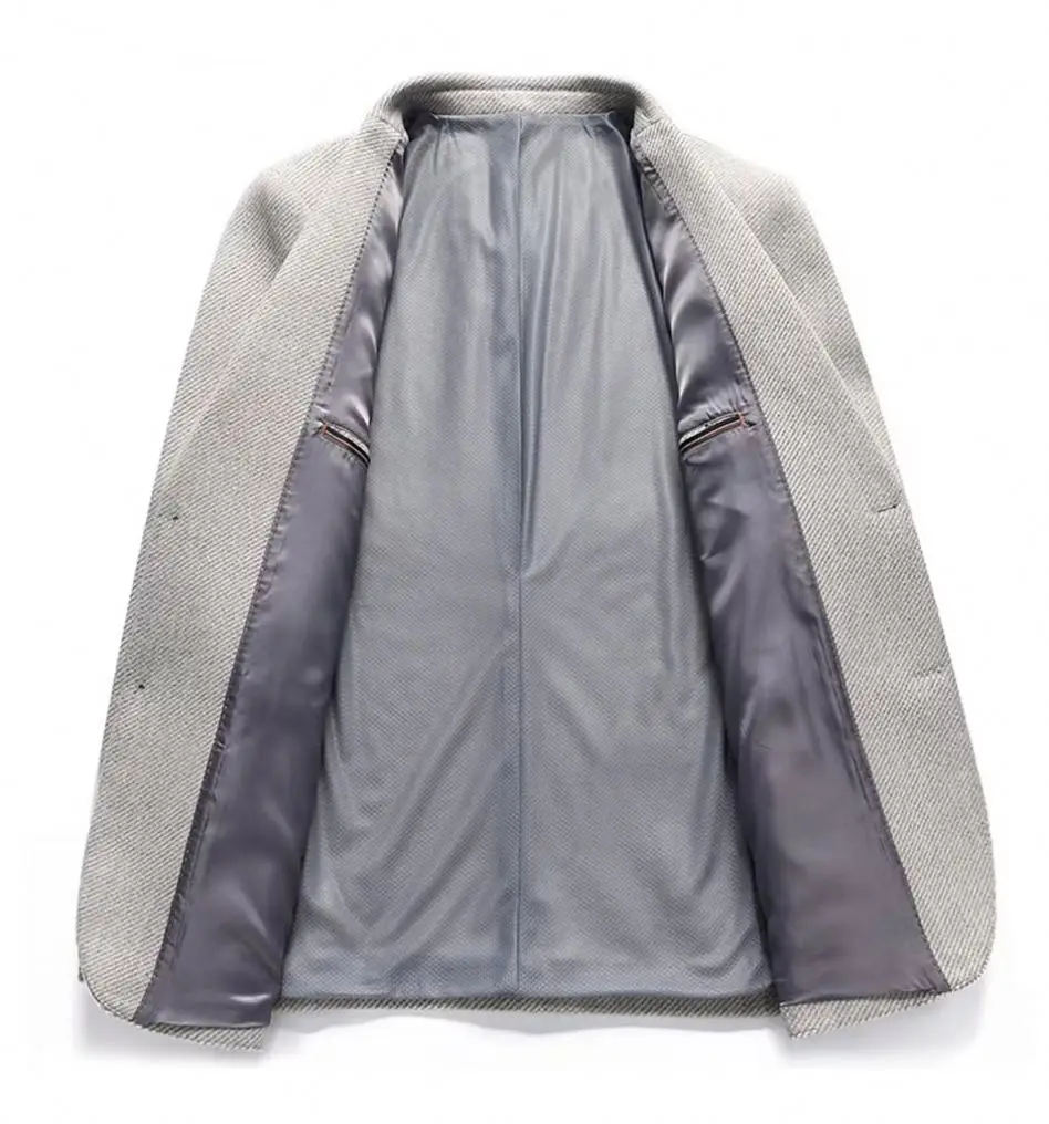 Casual Blazers Men Cashmere Coat British Stylish Vintage Male Business Jacket Handsome Trend Wool Overcoat_voghion.com
