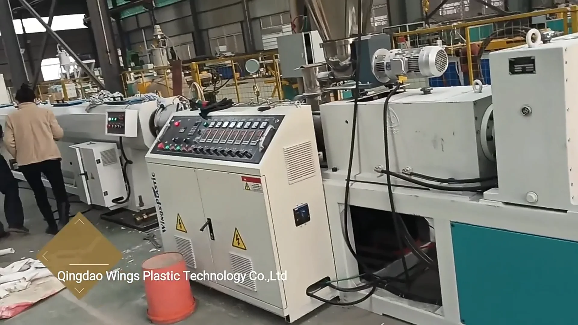 Plastic 110mm Pvc Pipe Extruding Machine Pvc Water Pipe Production Line ...