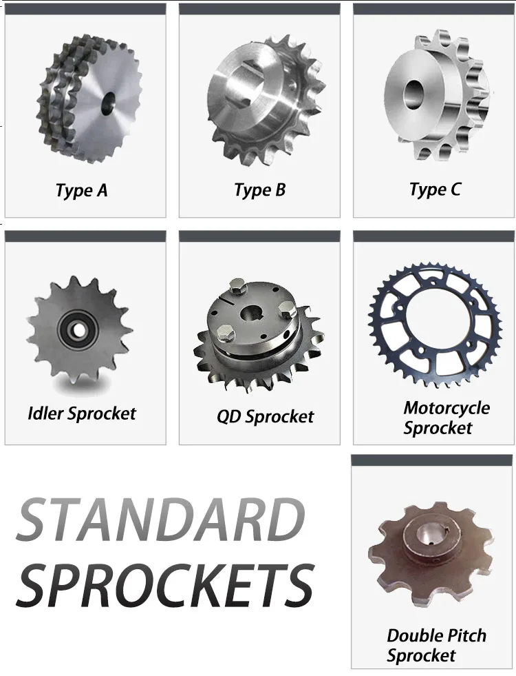Sprocket Stainless Pinion Gear Set Roller Custom Metric Wheel Single Duplex Double Drive