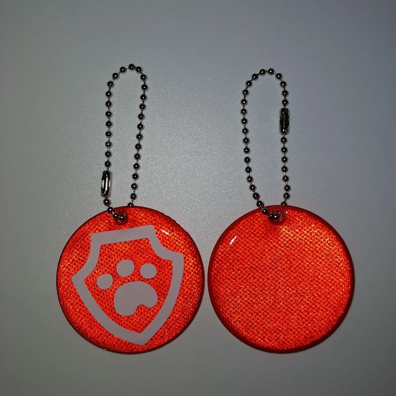 Promotional Custom Diamond Shaped Plastic Reflective Keyring Reflective Soft Pvc Keychain