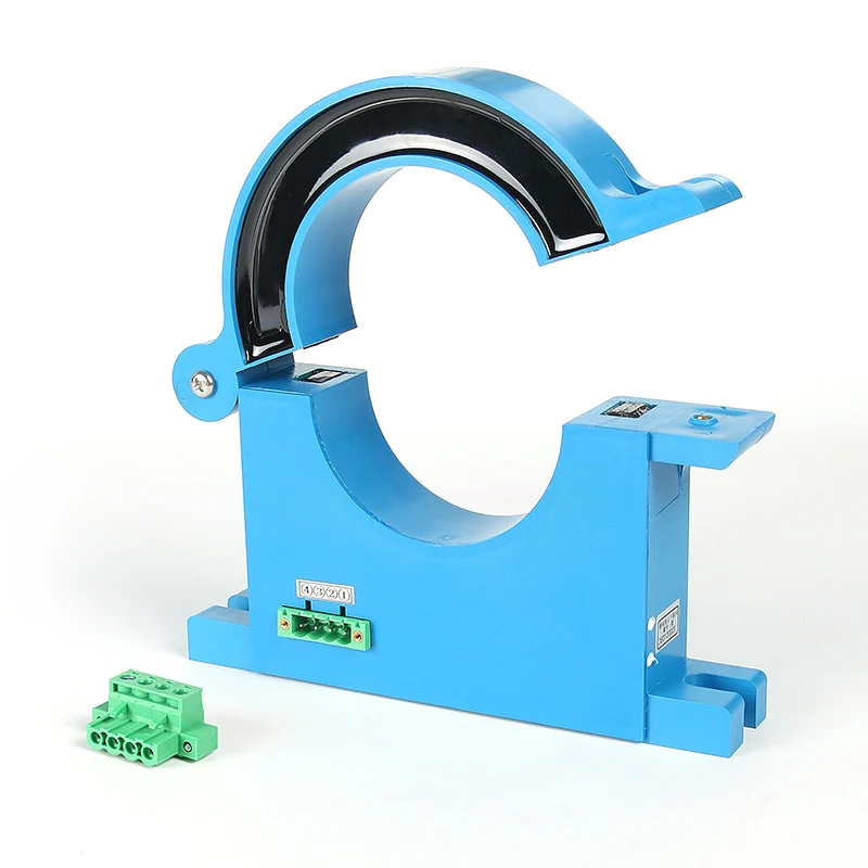 AC Leakage Current Sensor QNLCK1-80 300mA 600mA 1A Output 4-20mA RS485 Split Core Current Transducer Residual Current Sensor