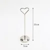 Design coeur argenté de 8 pouces à 20 cm