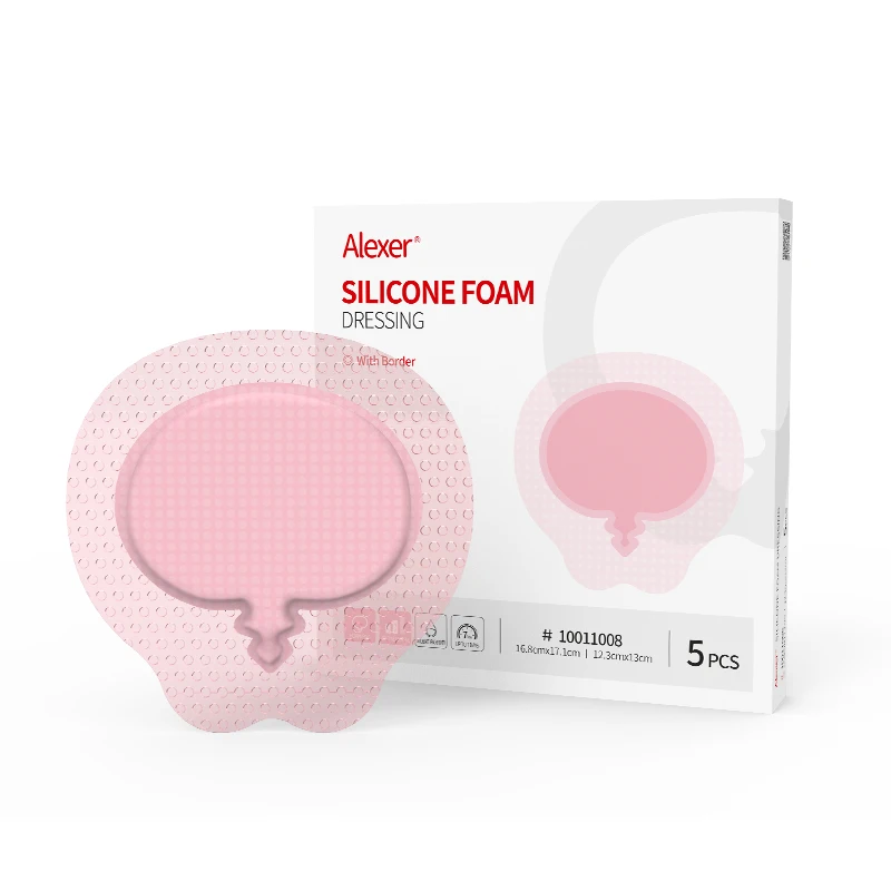 Alexer Wound Care Foam Dressing Disposable Medical Products For Bedsore