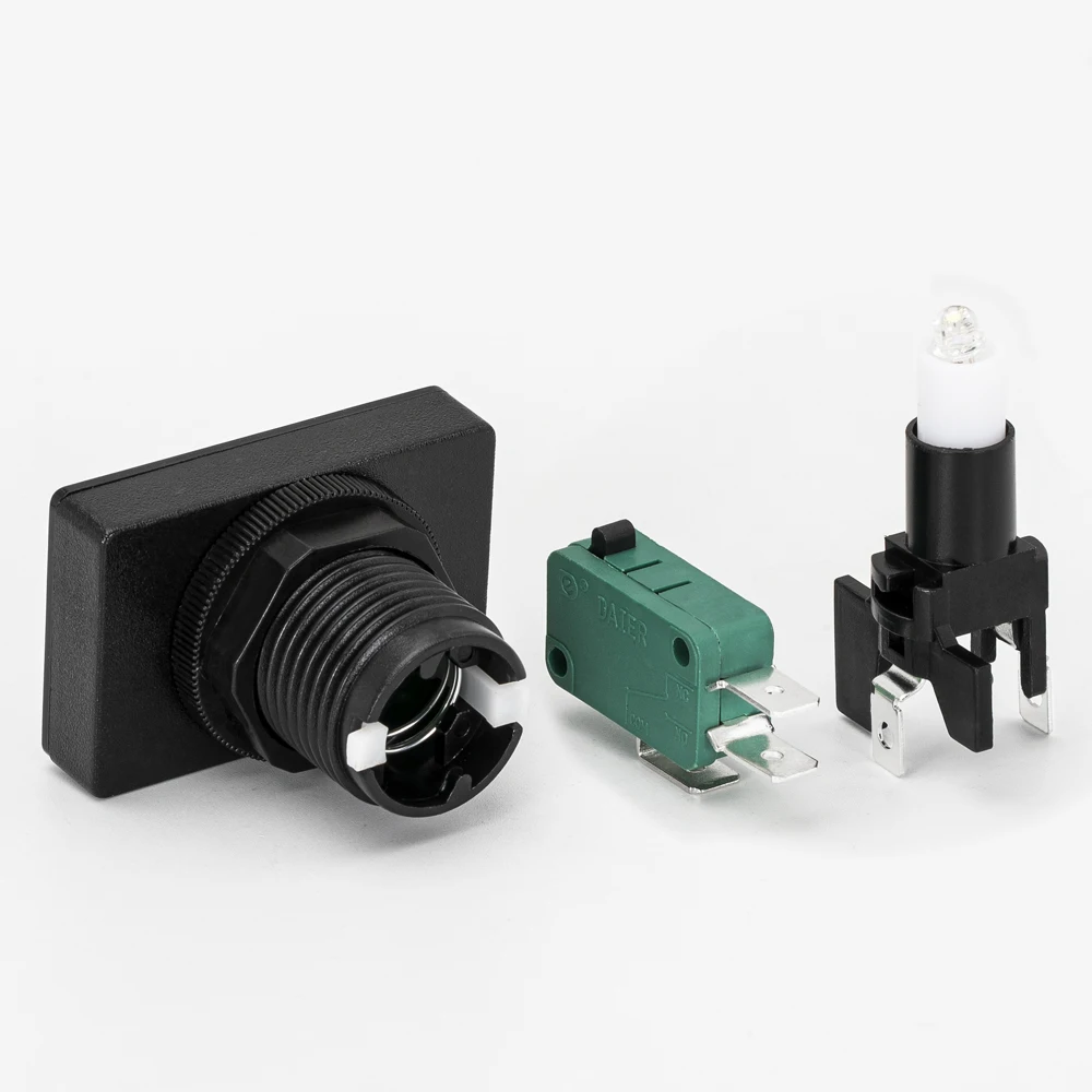 12V Led Light Square Led Push Button Switch Game Machine Push Square Game Arcade Machine Push Button Start