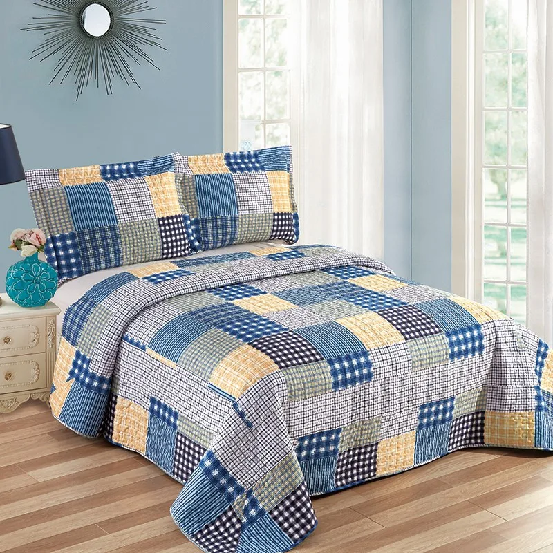 Hot Sale Bedroom Set Hotel King Size Bedspread Printed Geometric ...