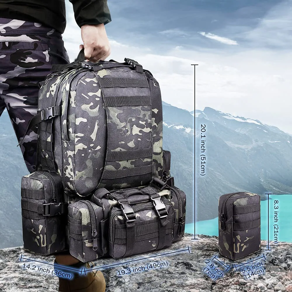 FREE SAMPLE Men's Practical Assault Backpack Hunting Hiking Bag Large Assault Equipment Backpack