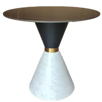 negotiation table and chair combination hotel sales office rest area business reception Concrete round table